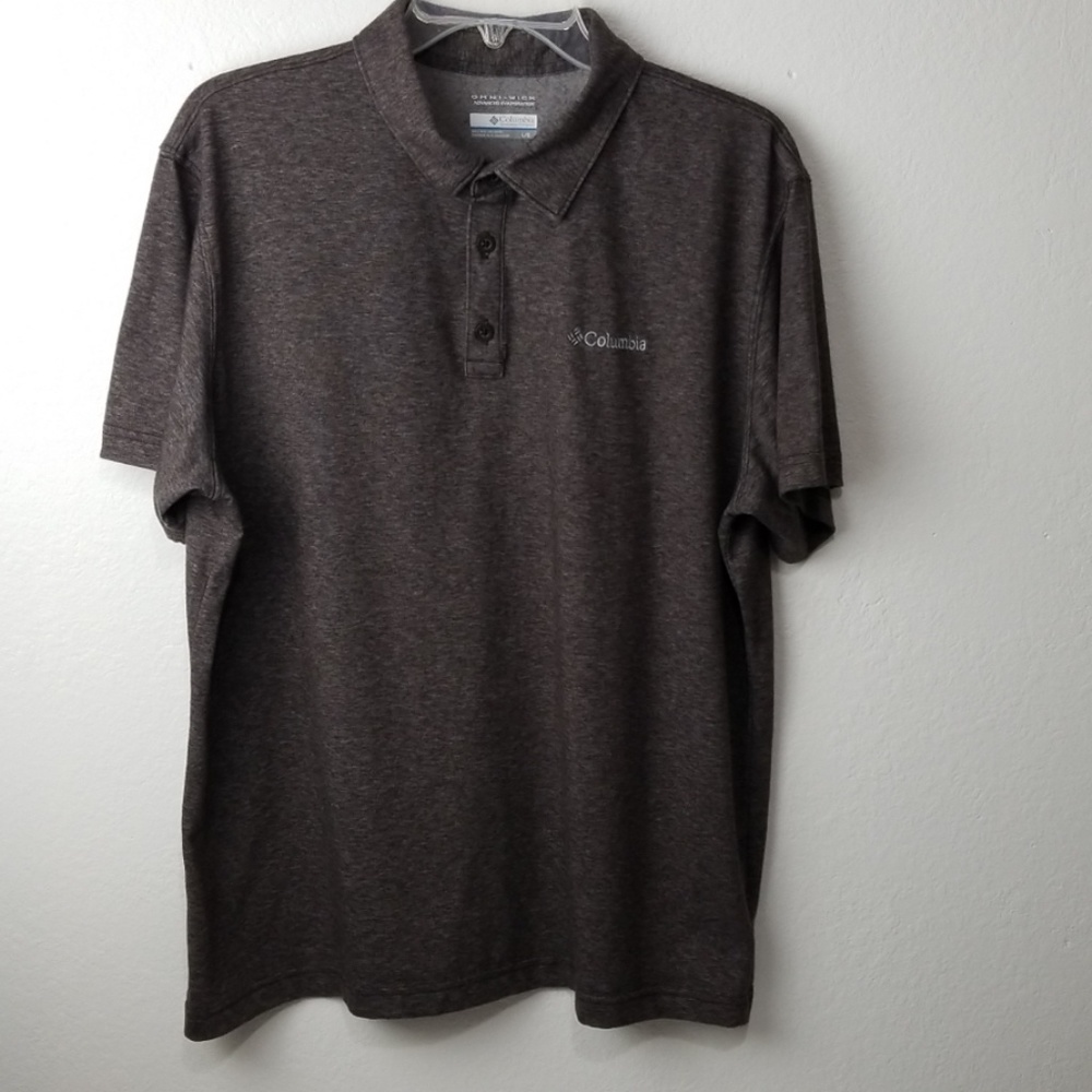 Columbia Omni-Wick Polo Shirt Gray Size Large